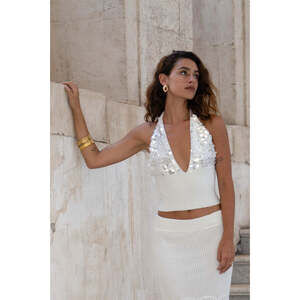 12th Tribe Trinity Knit Payette Halter Top Size LL